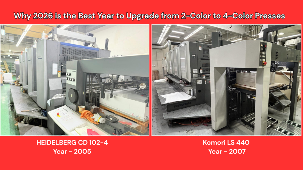 Why 2026 is the Best Year to Upgrade to 4-Color Offset Presses | Alliance Graphic Equipment